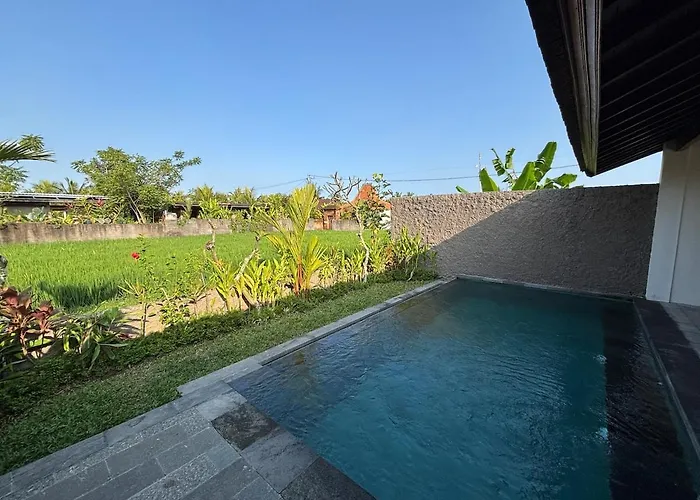 Villa Luxury Wooden Private Pool & Rice Field View *