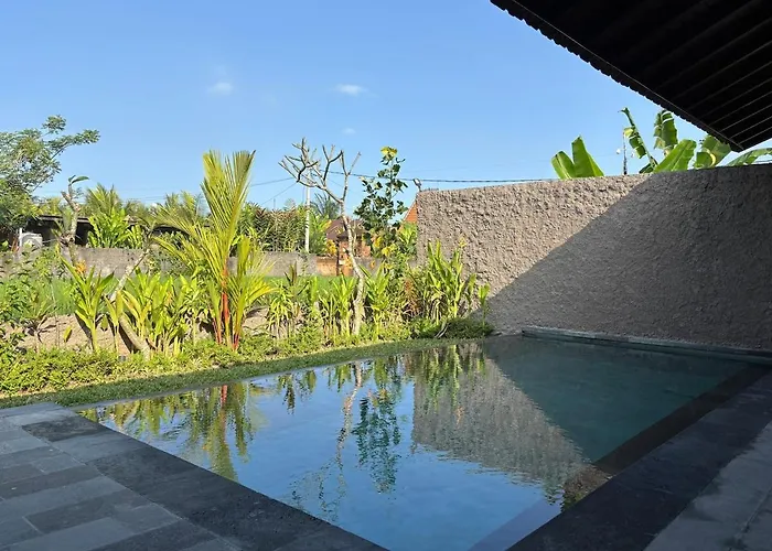Villa Luxury Wooden Private Pool & Rice Field View