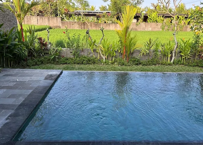 Luxury Wooden Private Pool & Rice Field View Villa *