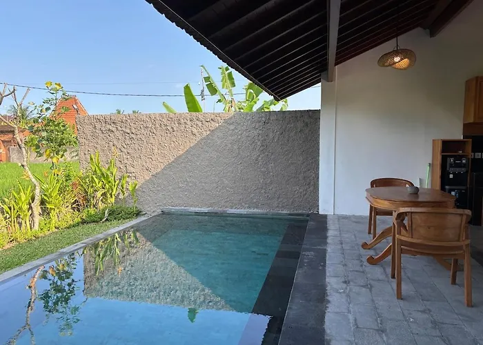 Villa Luxury Wooden Private Pool & Rice Field View *