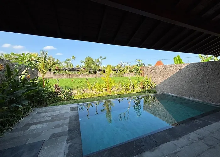 Luxury Wooden Private Pool & Rice Field View Ubud (Bali)
