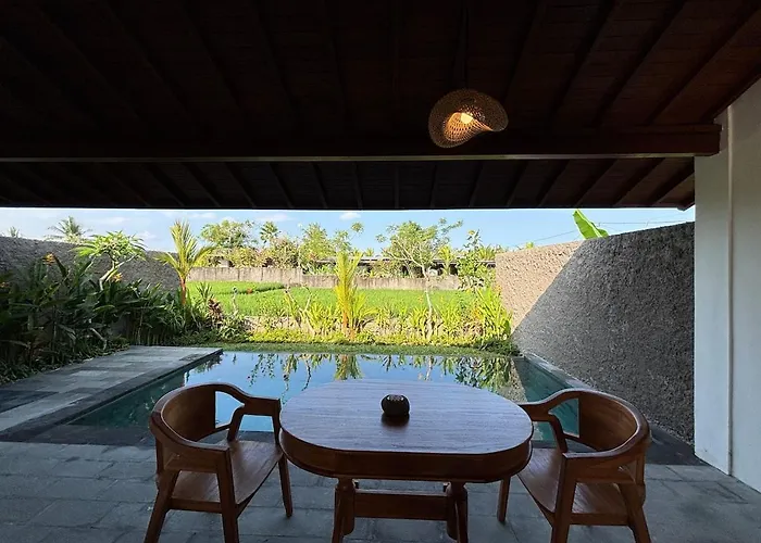 Luxury Wooden Private Pool & Rice Field View * Ubud (Bali)