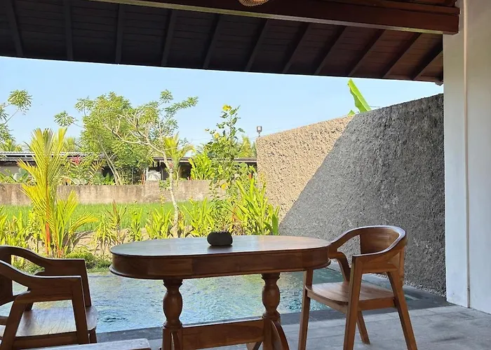 Villa Luxury Wooden Private Pool & Rice Field View *