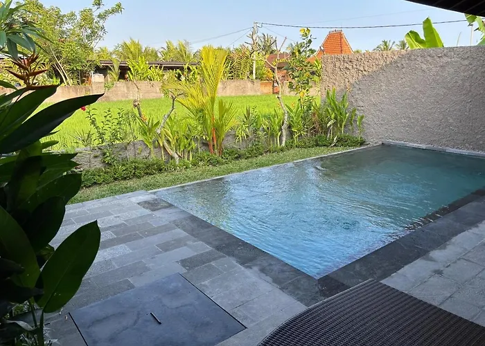 Luxury Wooden Private Pool & Rice Field View *