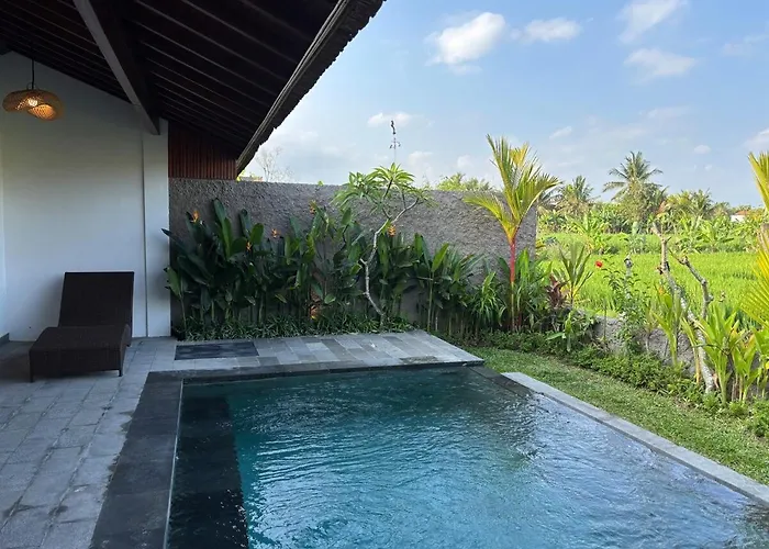 Luxury Wooden Private Pool & Rice Field View * Ubud (Bali)